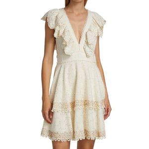 FARM RIO
Eyelet Beaded Mini Dress NWT